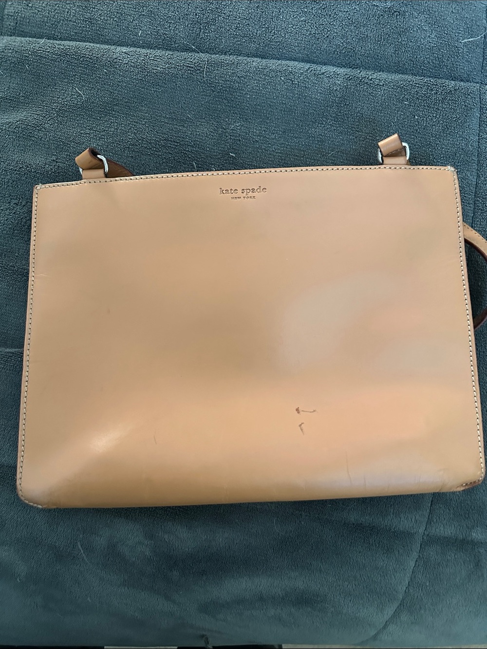 Vintage Kate Spade Tan Leather Shoulder Bag